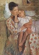 Mary Cassatt Amy and her child USA oil painting artist